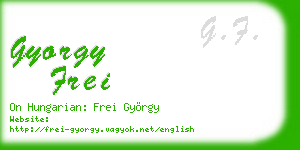gyorgy frei business card